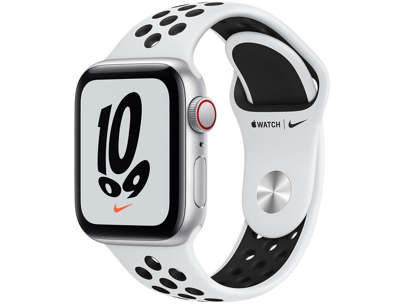 Apple Watch Nike SE 40mm GPS + Cellular - Caixa Prateada Alumínio