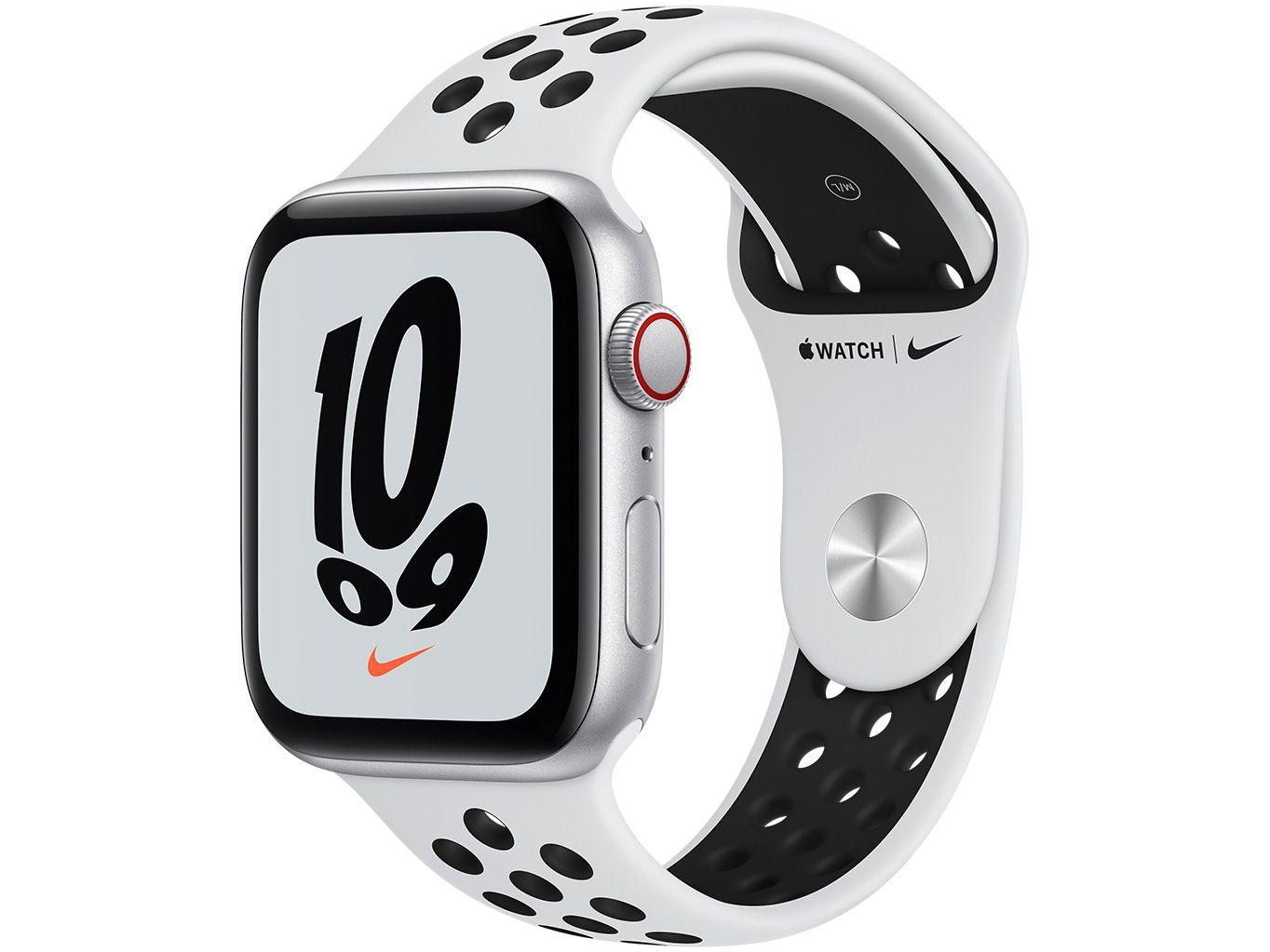 Apple Watch Nike SE 44mm GPS + Cellular - Caixa Prateada Apple Watch Nike SE 44mm GPS + Cellular - Caixa Prateada