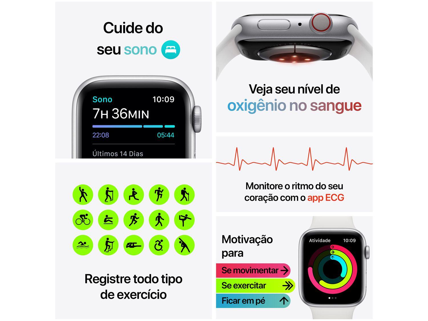 Apple Watch Nike Series 6 44mm Prateado