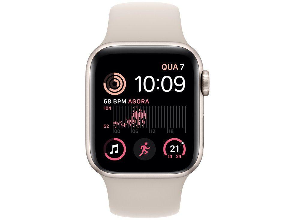 Apple Watch SE 2ª geração GPS + Cellular Caixa Estelar de Apple Watch SE 2ª geração GPS + Cellular Caixa Estelar de