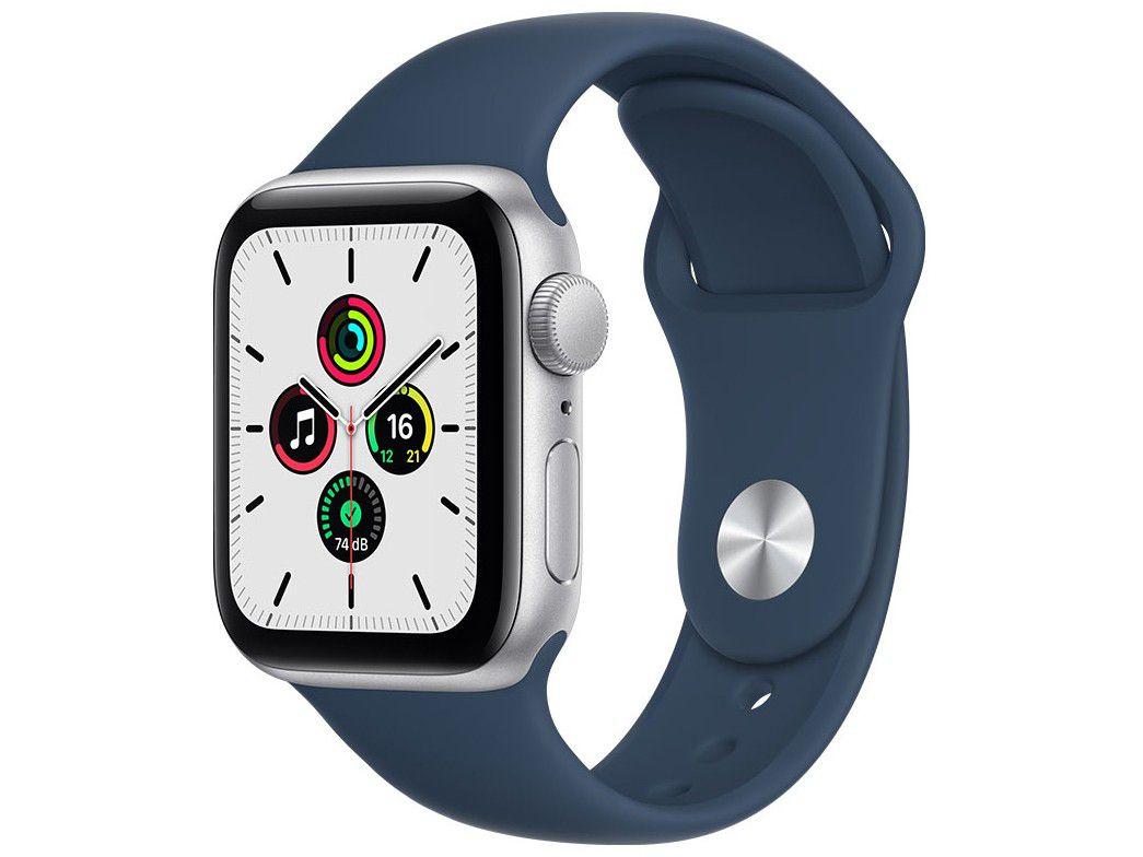 Apple Watch SE 40mm Caixa Prateada - Alumínio GPS Pulseira Apple Watch SE 40mm Caixa Prateada - Alumínio GPS Pulseira