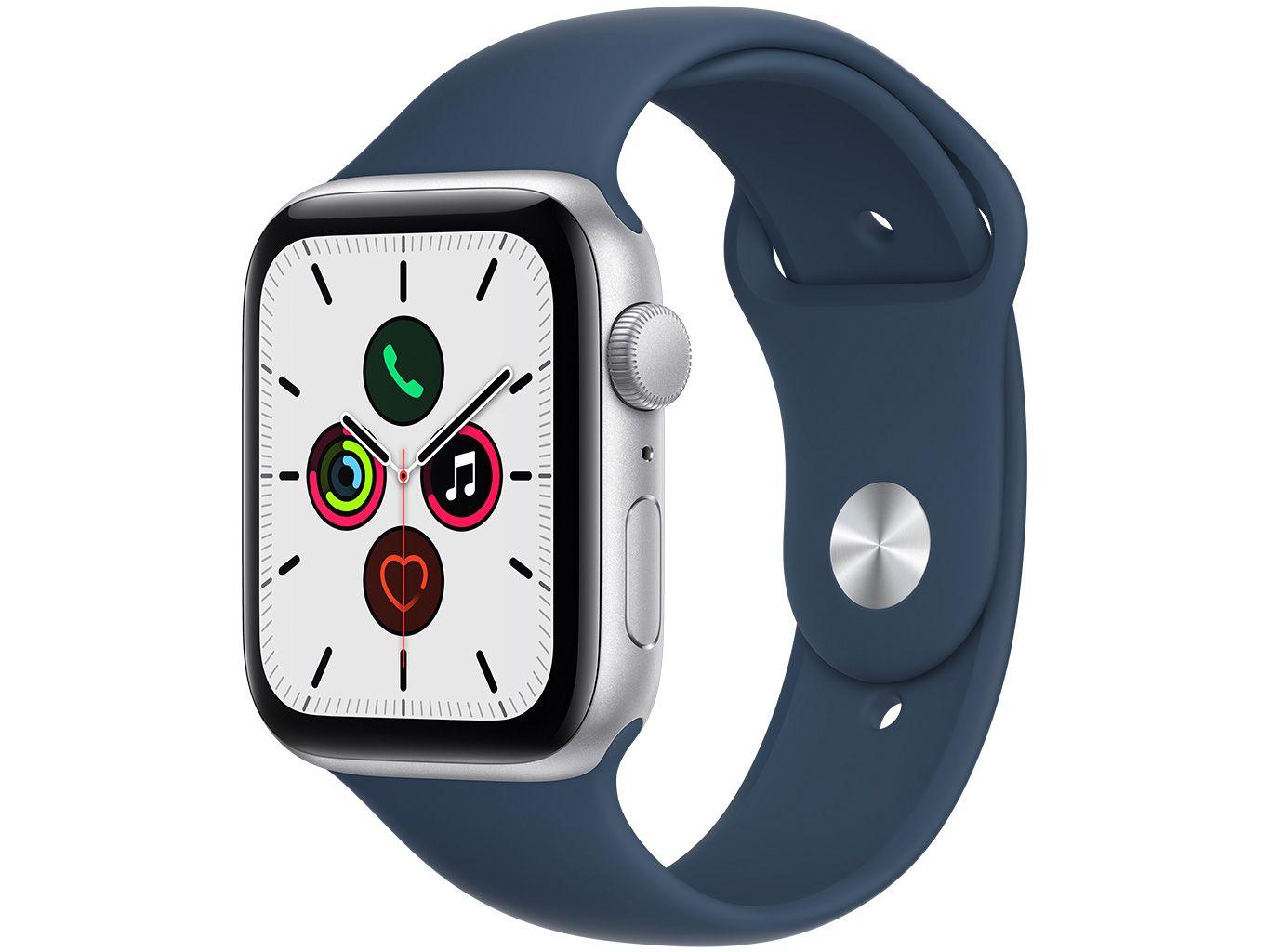 Apple Watch SE 44mm Caixa Prateada