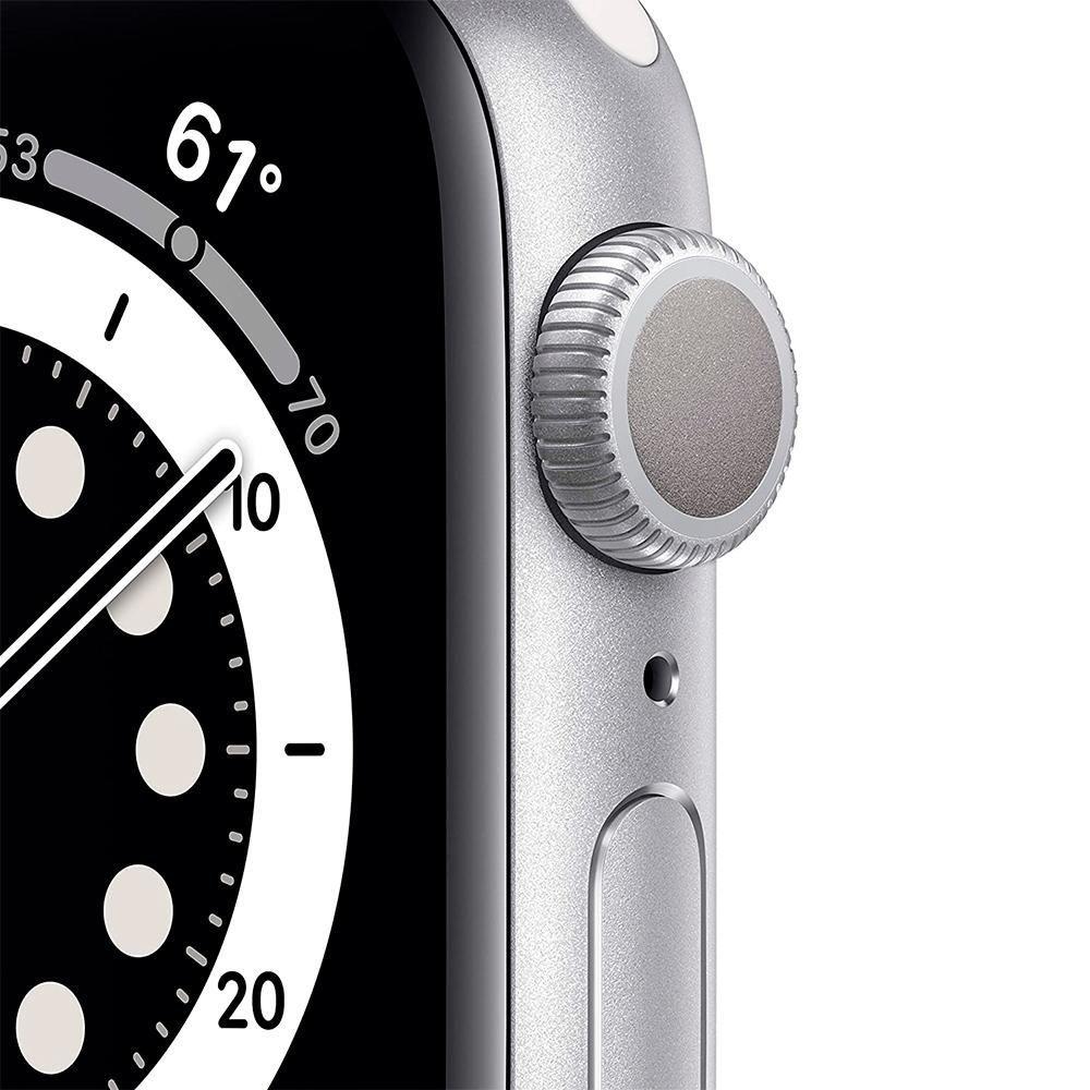 Apple Watch SE 44mm GPS com Case de Alumínio Silver e Sport Apple Watch SE 44mm GPS com Case de Alumínio Silver e Sport