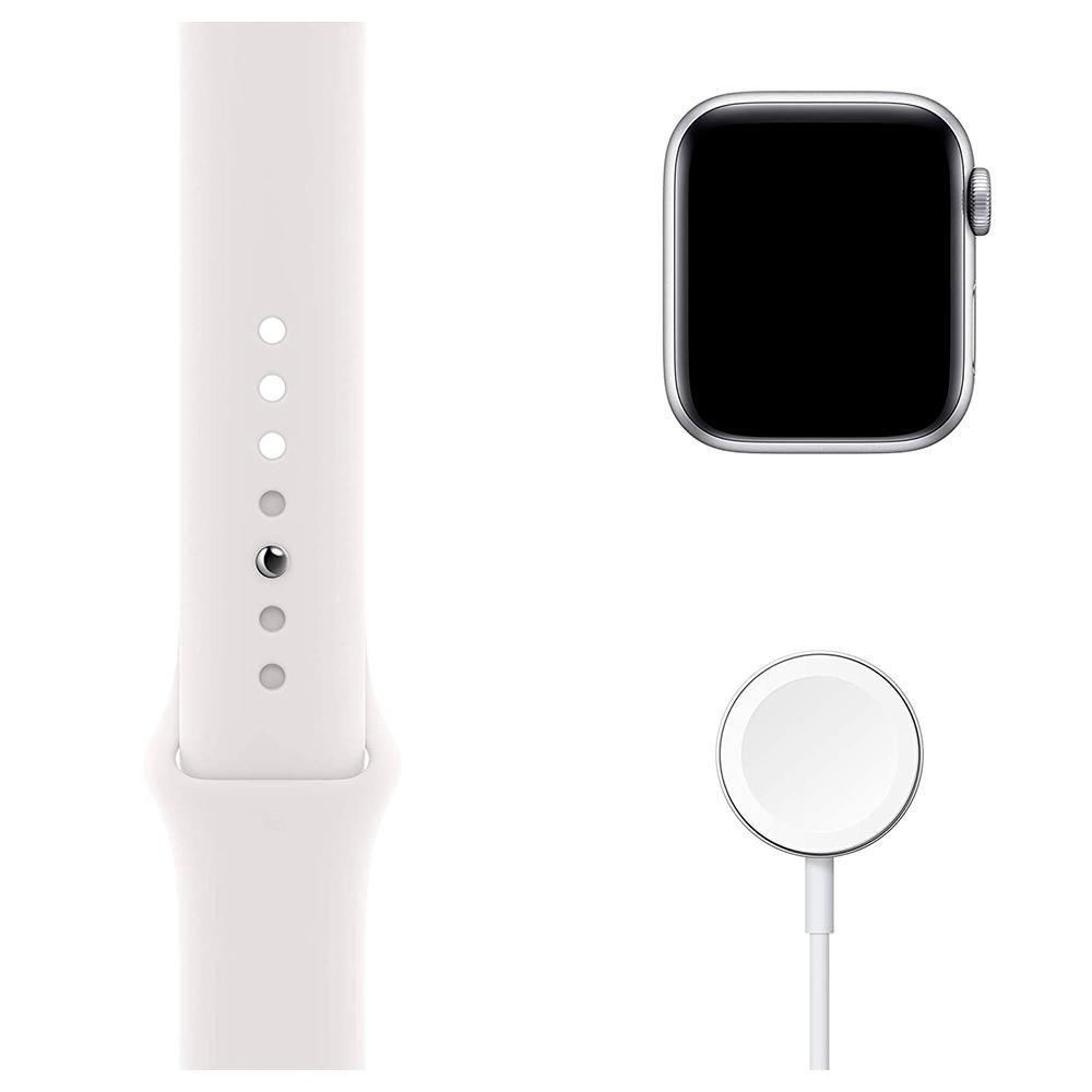 Apple Watch SE 44mm GPS com Case de Alumínio Silver e Sport Apple Watch SE 44mm GPS com Case de Alumínio Silver e Sport
