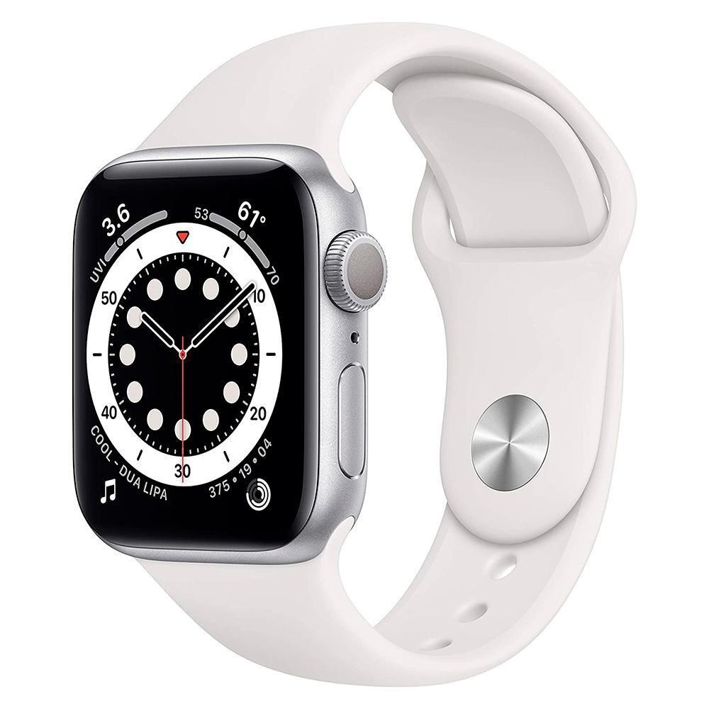 Apple Watch SE 44mm GPS com Case de Alumínio Silver e Sport Apple Watch SE 44mm GPS com Case de Alumínio Silver e Sport
