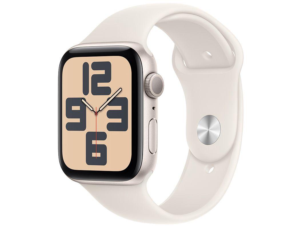 Apple Watch SE GPS Caixa Estelar de Alumínio 44mm Pulseira Esportiva Estelar M/G