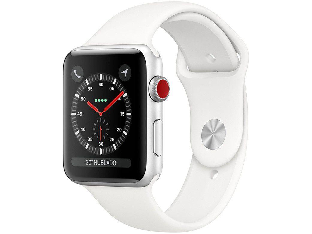 Apple Watch Series 3 (GPS + Cellular) 42mm - Caixa Prateada Apple Watch Series 3 (GPS + Cellular) 42mm - Caixa Prateada