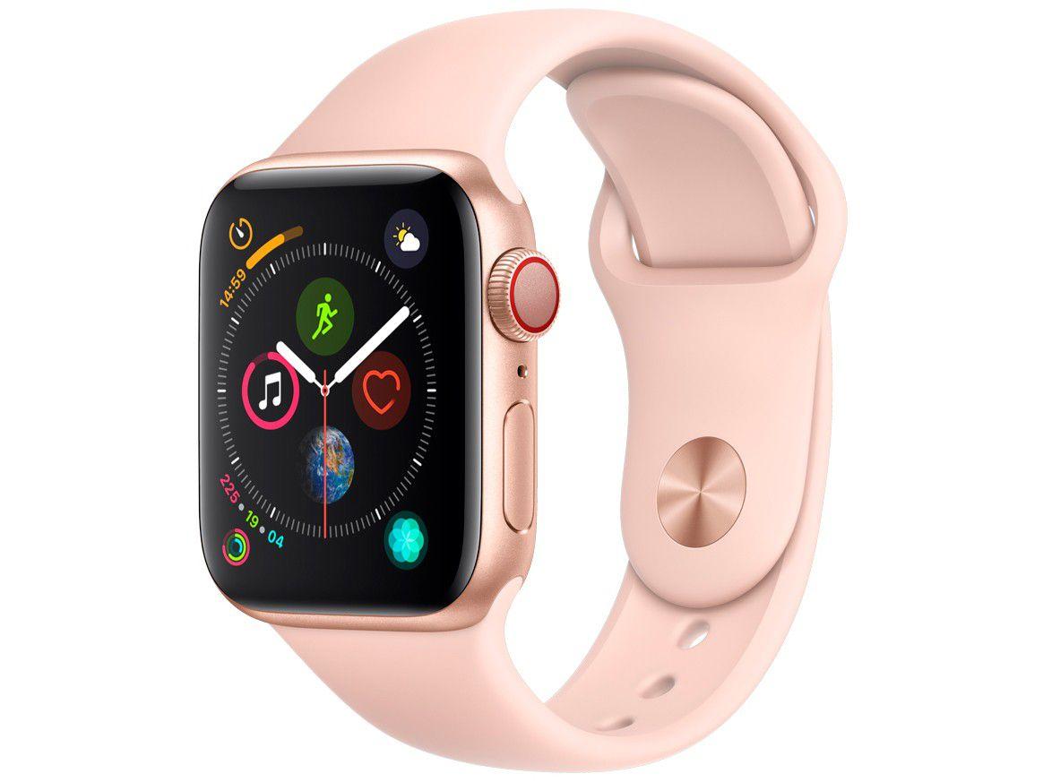 Apple Watch Series 4 40mm Cellular GPS Integrado - Wi-Fi Bluetooth Pulseira Esportiva 16GB