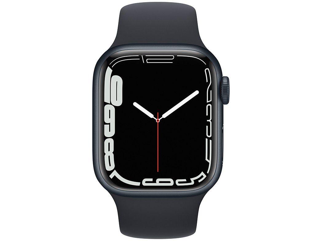Apple Watch Series 7 41mm GPS Caixa Meia-noite - Alumínio Pulseira 