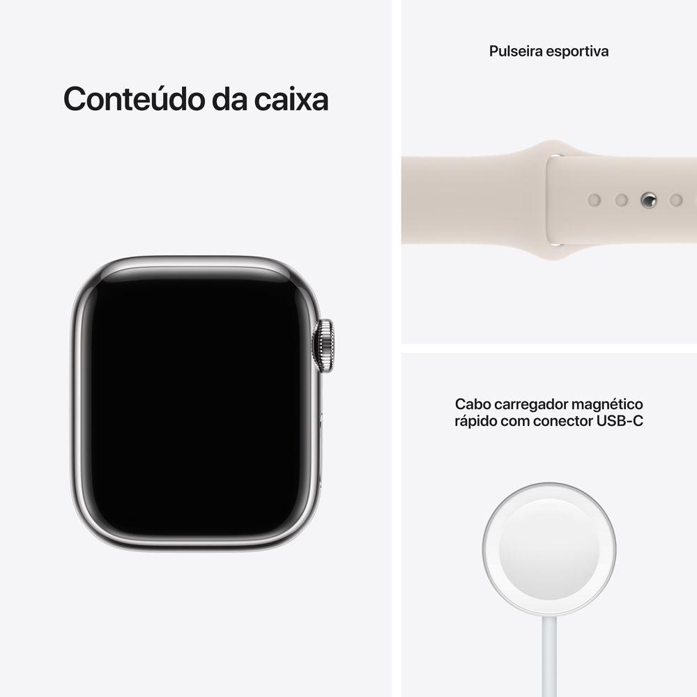 Apple Watch Series 7 41mm GPS + Cellular Prateada