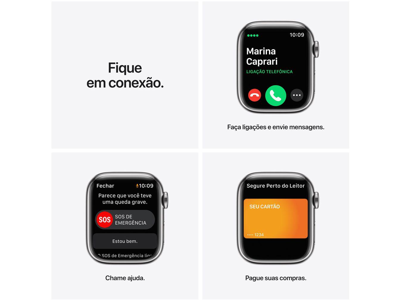 Apple Watch Series 7 41mm GPS + Cellular Prateada