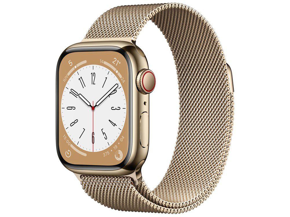 Apple Watch Series 8 41mm GPS + Cellular Caixa Dourada Aço Apple Watch Series 8 41mm GPS + Cellular Caixa Dourada Aço