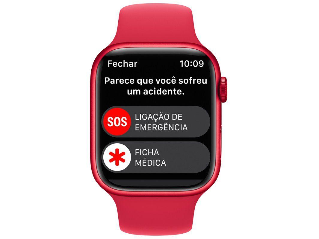 Apple Watch Series 8 45mm GPS Caixa Alumínio (PRODUCT)RED Pulseira Esportiva