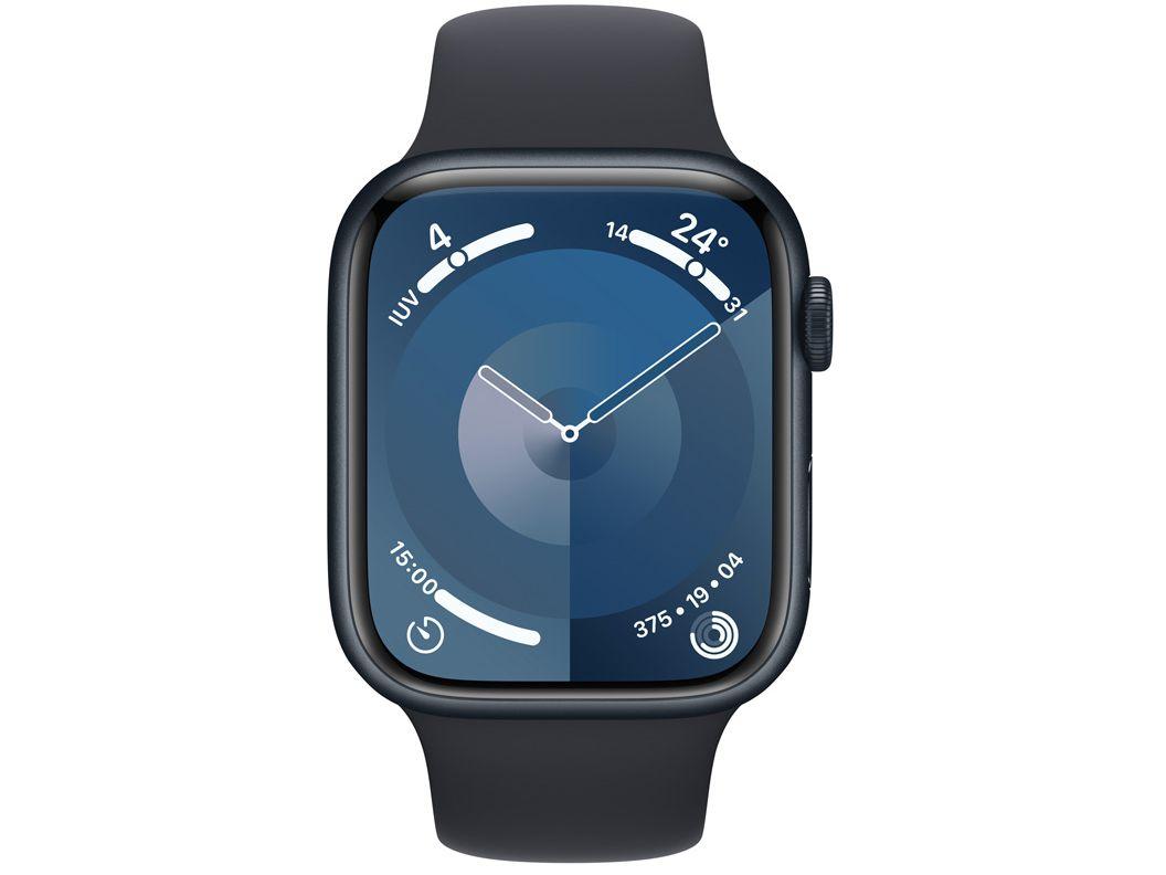 大人気新品セール ブ Series Watch Apple 9 45mm Alumínio de Meia-noite Caixa GPS 時計
