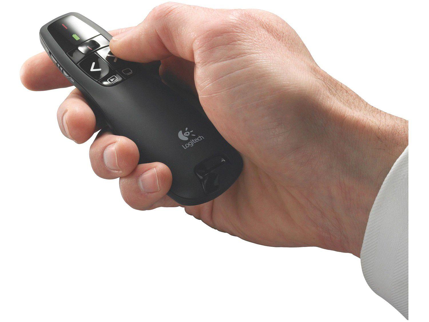 Apresentador/Passador de Slides com Laser USB Alcance de 10 Metros
