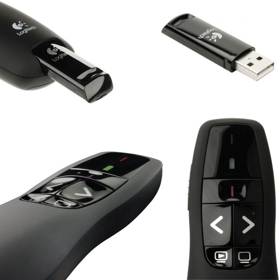 Apresentador Passador de Slides Laser Wireless Logitech R400