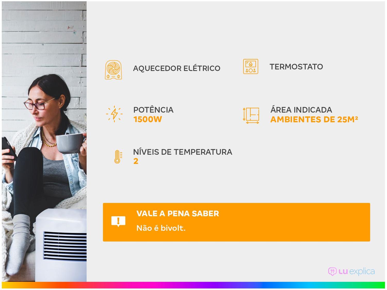 Aquecedor Elétrico Britânia AB1100N