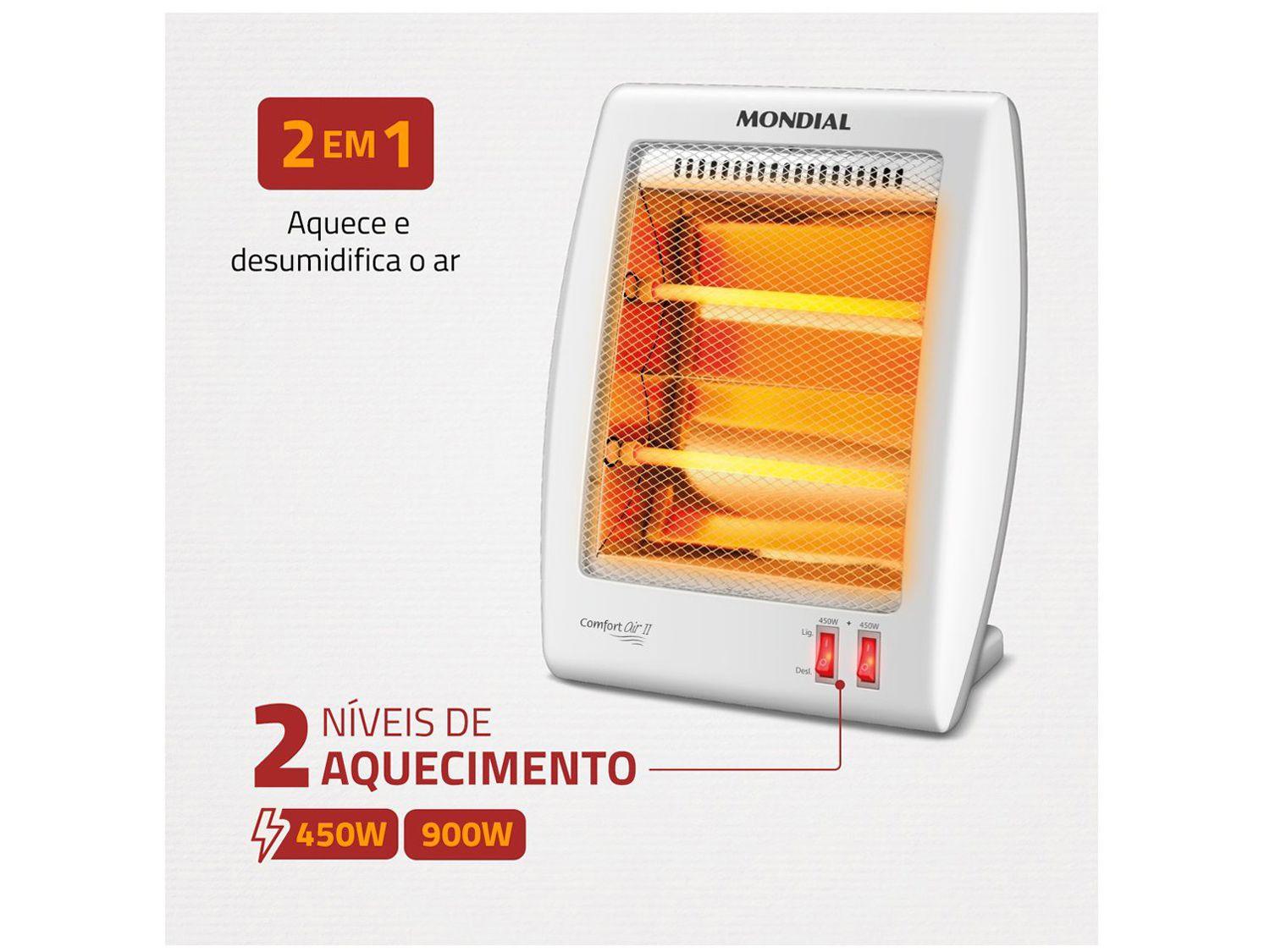 Aquecedor Quartzo Mondial A-15 Portátil