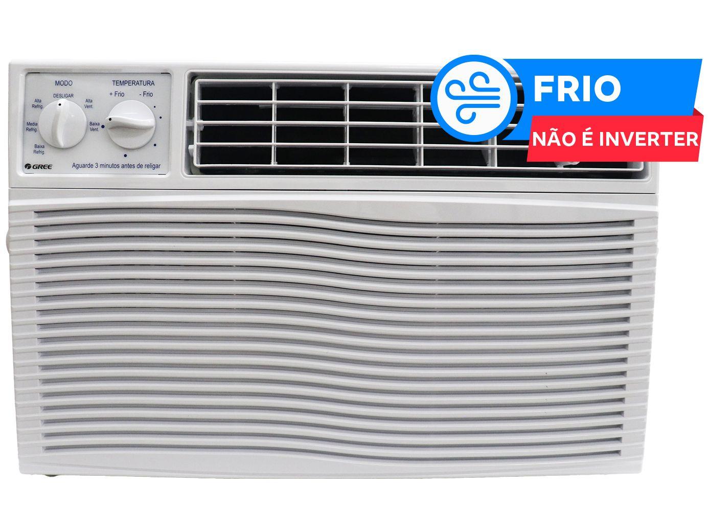 Ar-condicionado Janela Gree 10.000 BTUs Frio GJC10BK-A6NMND2A