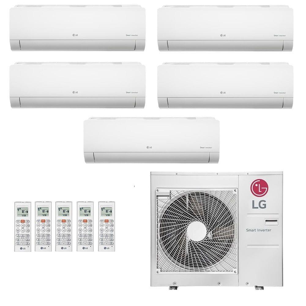 Imagem de Ar-Condicionado Multi Split Inverter LG 48.000 BTUs (4x Evap HW 9.000 + 1x Evap HW 18.000) Quente/Frio 220V