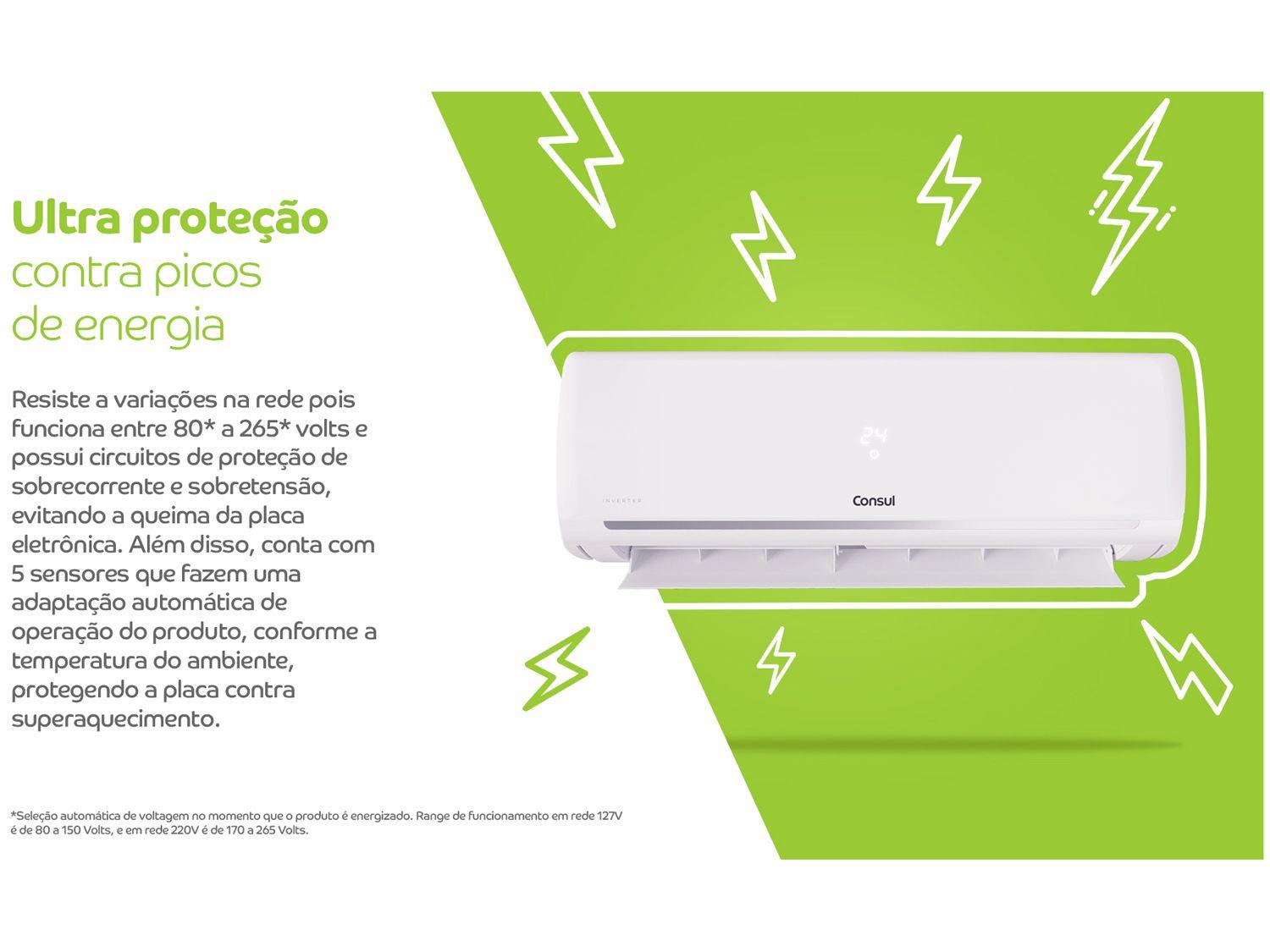 Ar-condicionado Split 12.000 BTUs Consul Inverter Frio CBL12CB