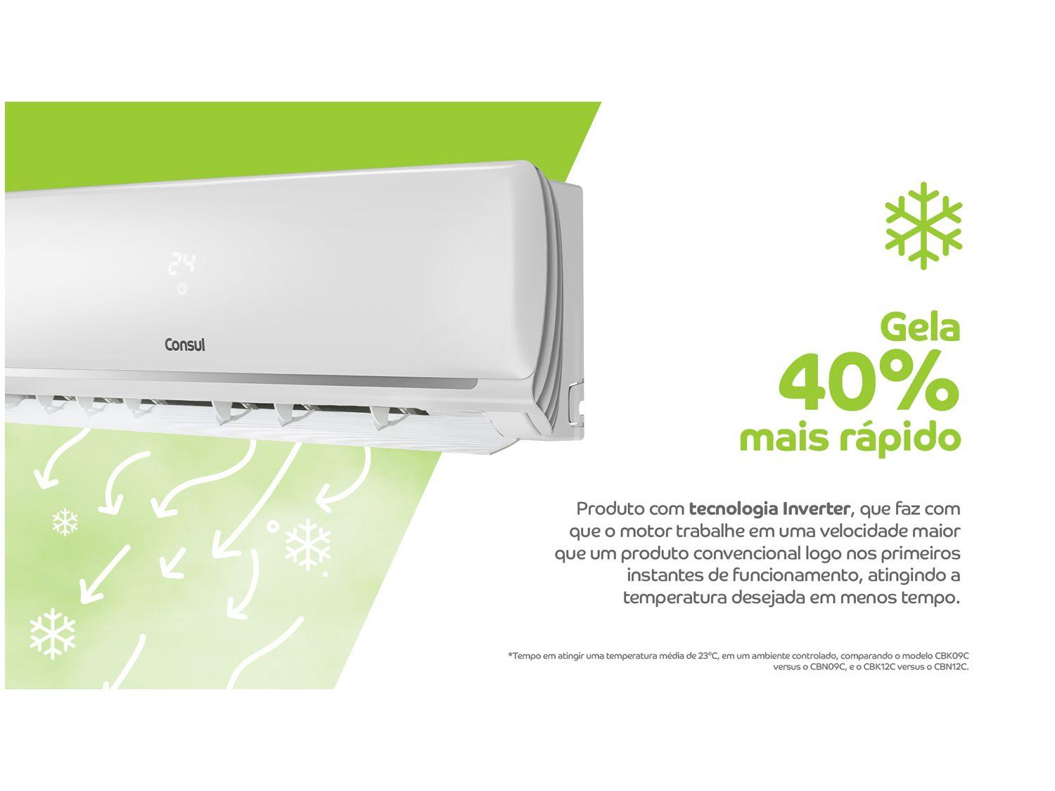 Ar-condicionado Split 12.000 BTUs Consul Inverter Frio CBL12CB