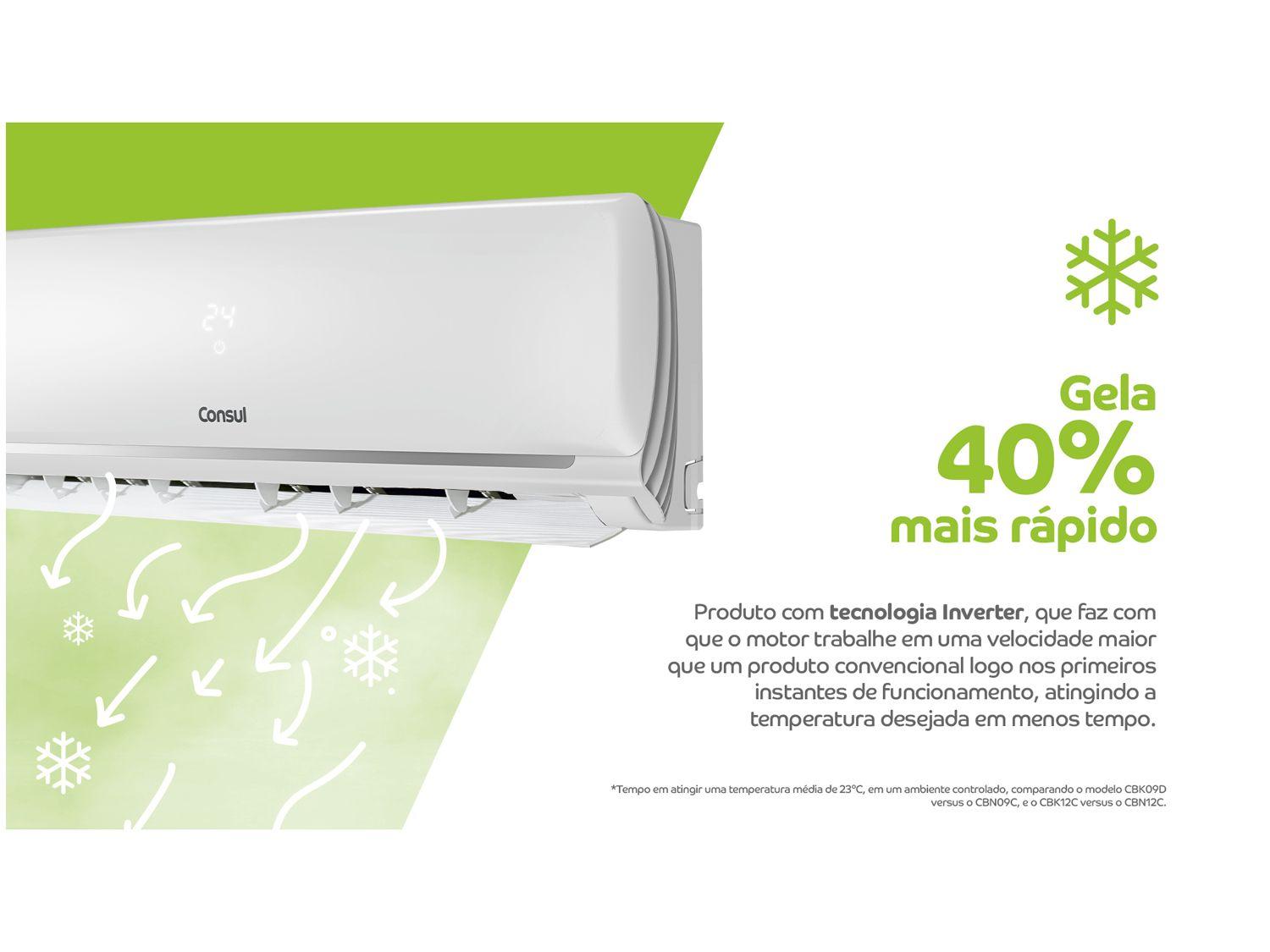 Ar-condicionado Split 12000 BTUs Consul Inverter Frio CBL12EB