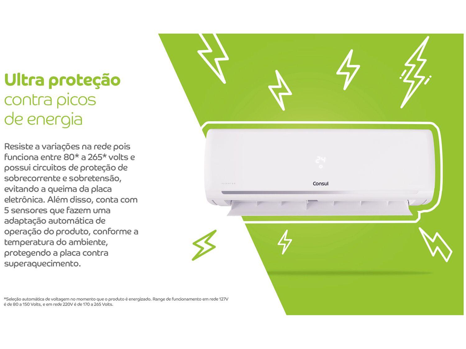 Ar-condicionado Split 12000 BTUs Consul Inverter Frio CBL12EB