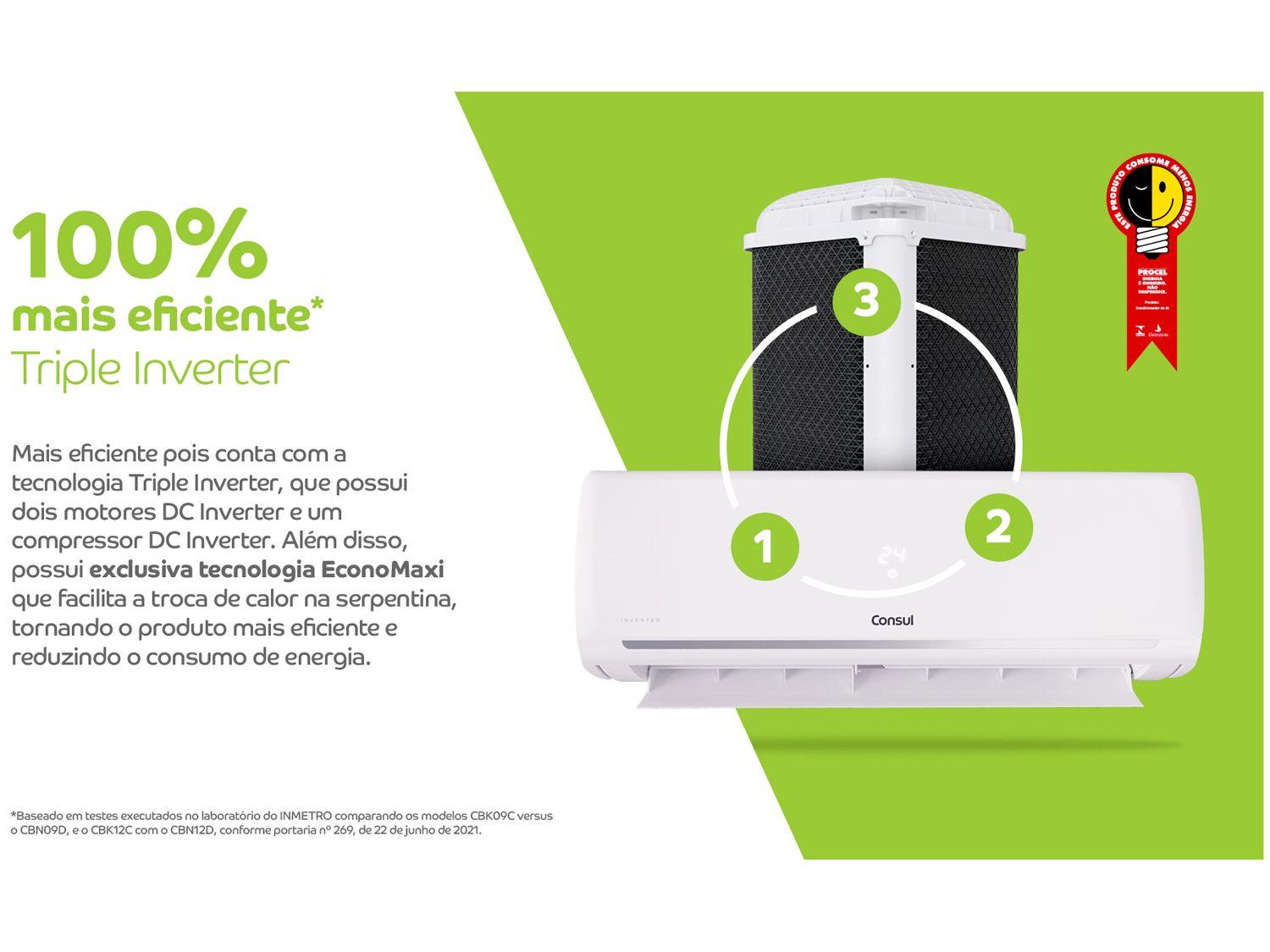 Ar-condicionado Split 22.000 BTUs Consul Triple Inverter Frio CBL22CB