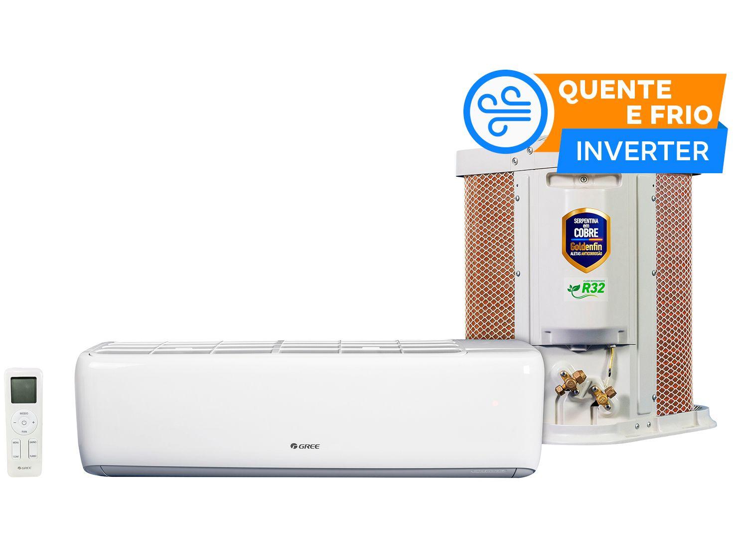 Ar-condicionado Split 9.000 BTUs Gree Inverter Quente e Frio GWH09ATB-D6DNA1A