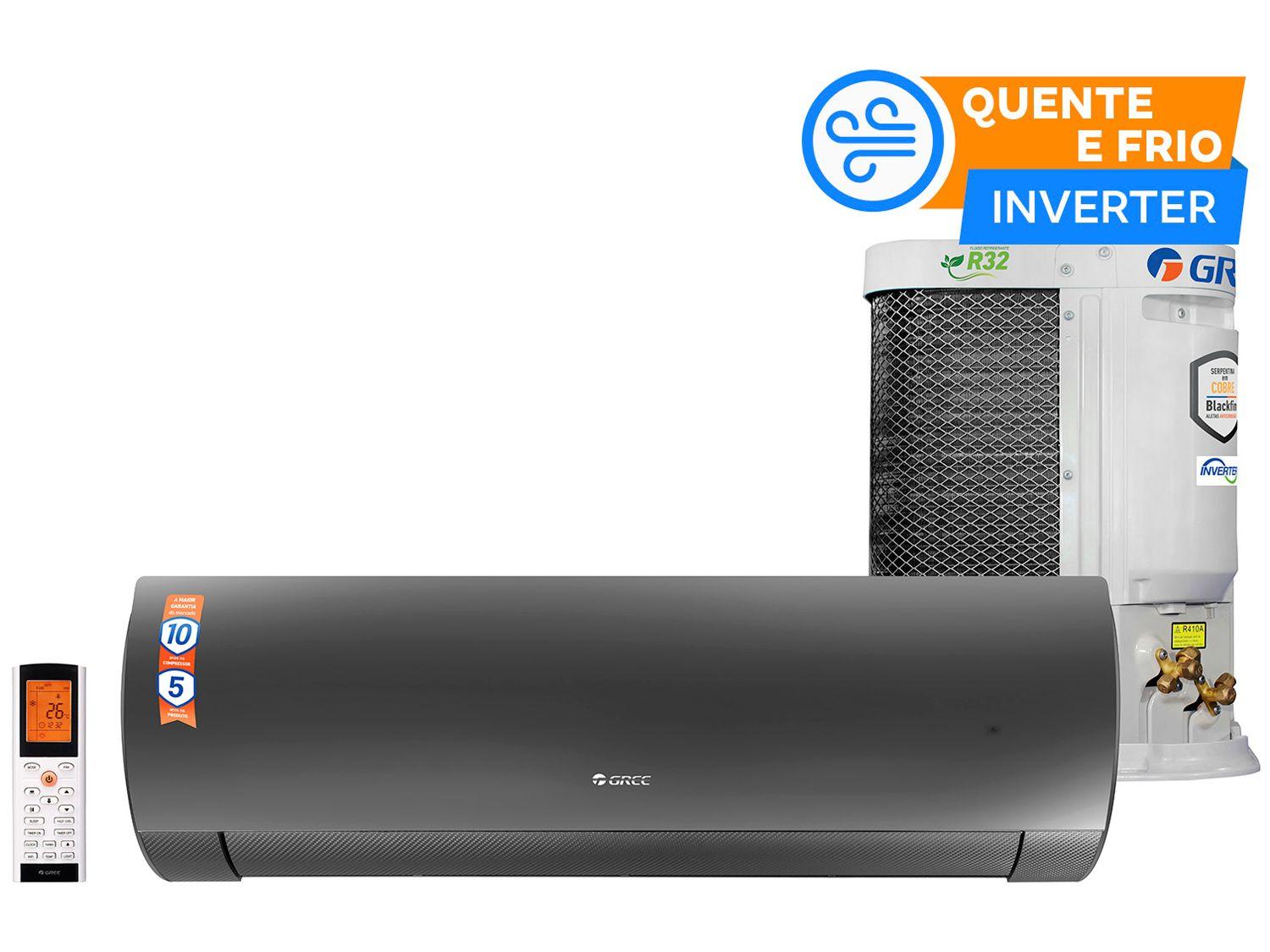 Ar-condicionado Split 9000 BTUs Gree Inverter Quente e Frio G Diamond Auto GWH09ACA-D6DNA1A