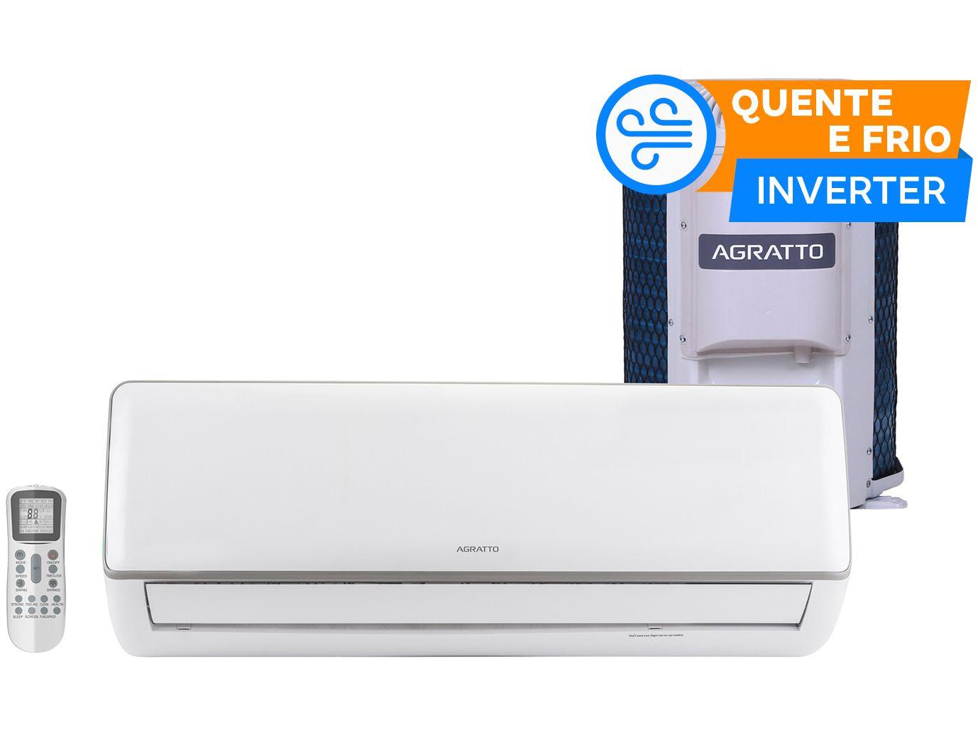Ar-condicionado Split Agratto Inverter 9.000 BTUs Quente e Frio Neo Top ...