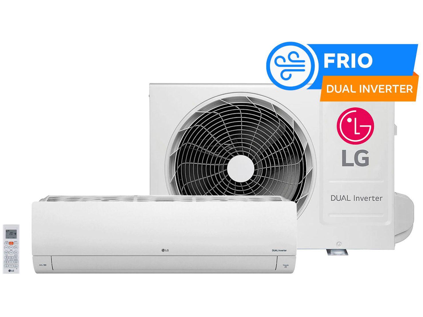 Ar-condicionado Split LG Dual Inverter  Voice +AI 18.000 BTUs Frio S3-Q18KL31B