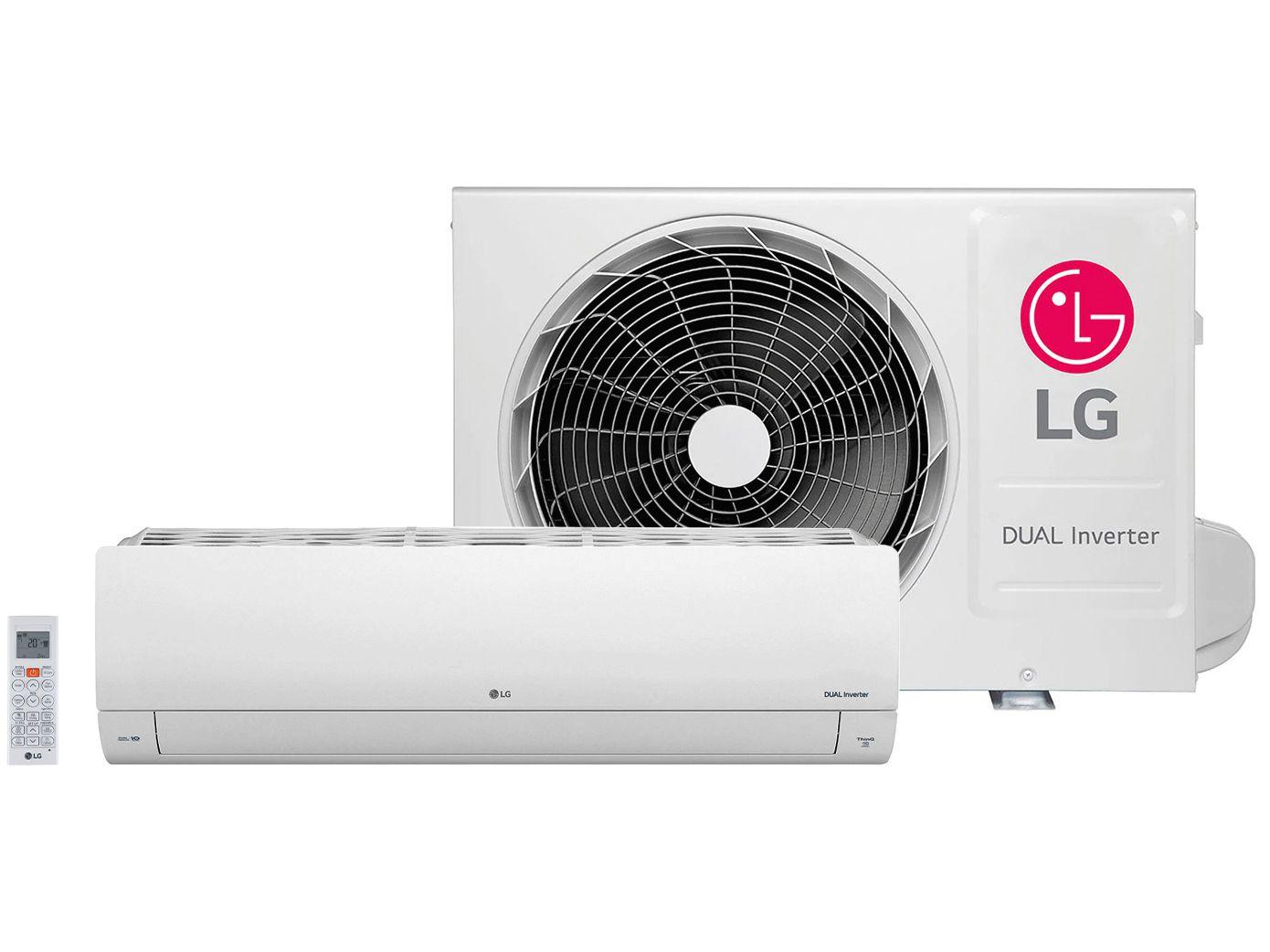 Ar-condicionado Split LG Dual Inverter  Voice +AI 18.000 BTUs Frio S3-Q18KL31B