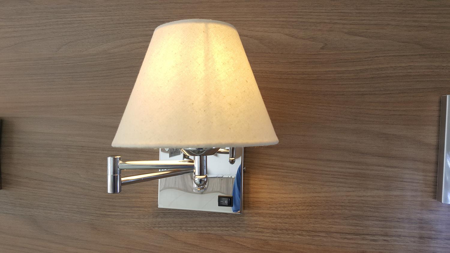 Arandela Articulada Com Cúpula Para Cabeceira de Cama - Ms Luminárias ...