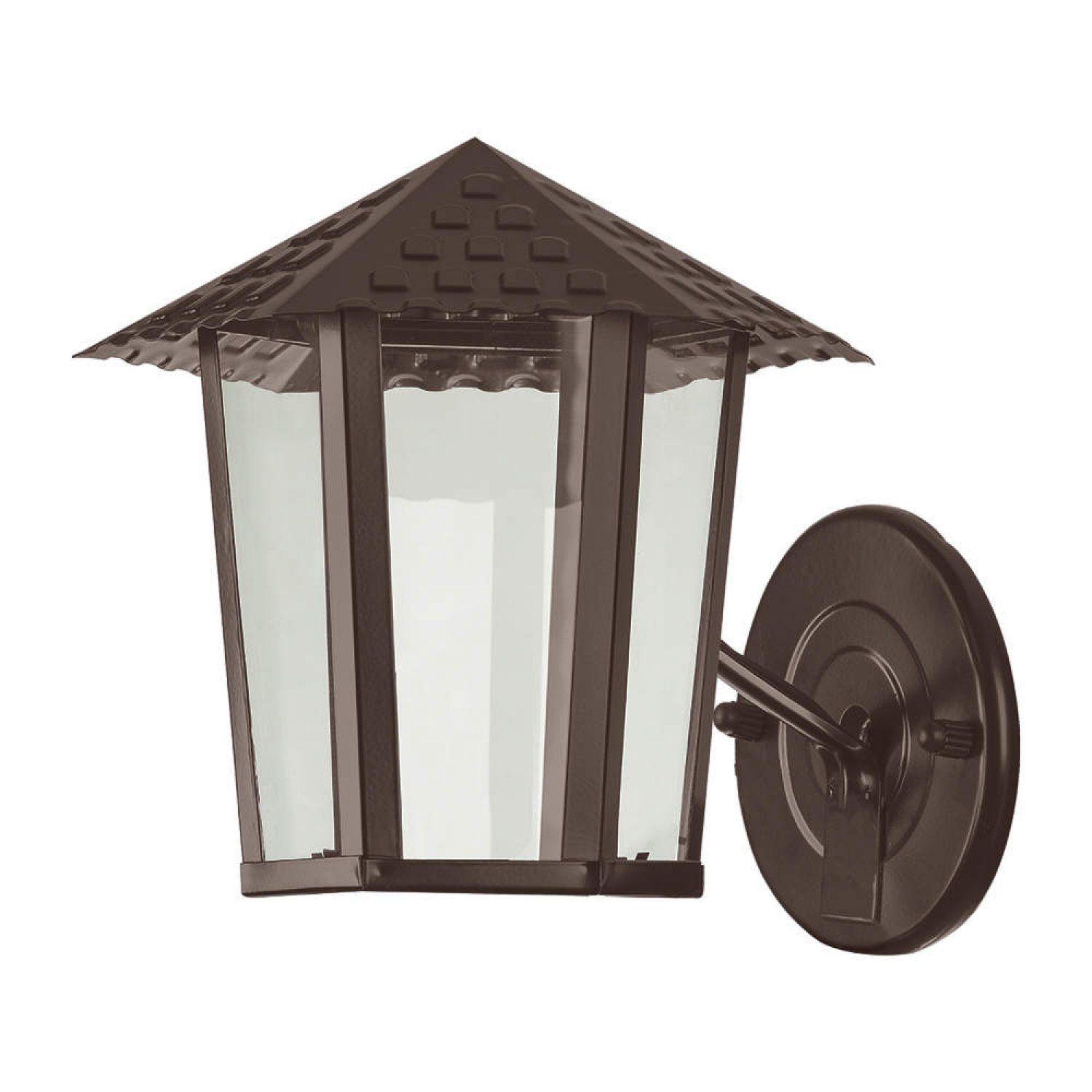 Arandela Colonial Liso com Braço Blumenau Marrom Luminária de Parede