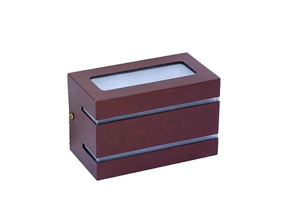 Arandela Externa Interna Dallas de Parede Alumínio e Vidro Luminárias