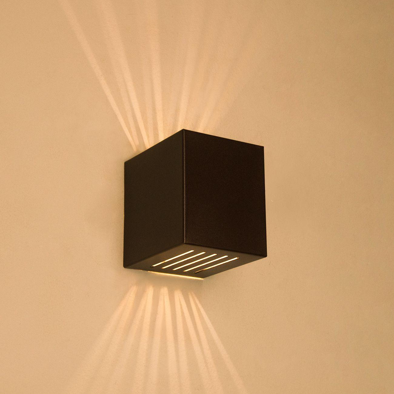 Arandela Frisada 10 Fachos Parede Externa Interna Prime Kit 3 unidades