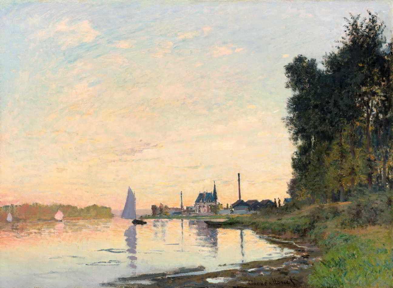Argenteuil à Tardinha - Claude Monet - Tela 60x82 Para Quadro - Santhatela - Quadro Decorativo - Magazine Luiza