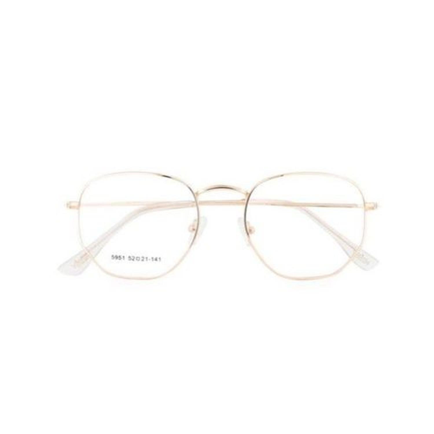 Armação Óculos para Grau Feminino Hexagonal Dourado - Met - Armação de  Óculos - Magazine Luiza