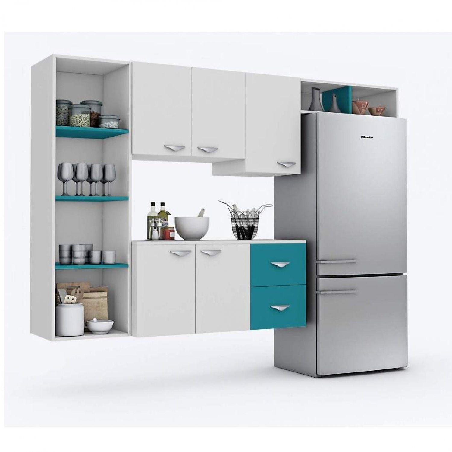 Armário de Cozinha Compacta 4 Peças 5 Portas Anabela Espresso Móveis