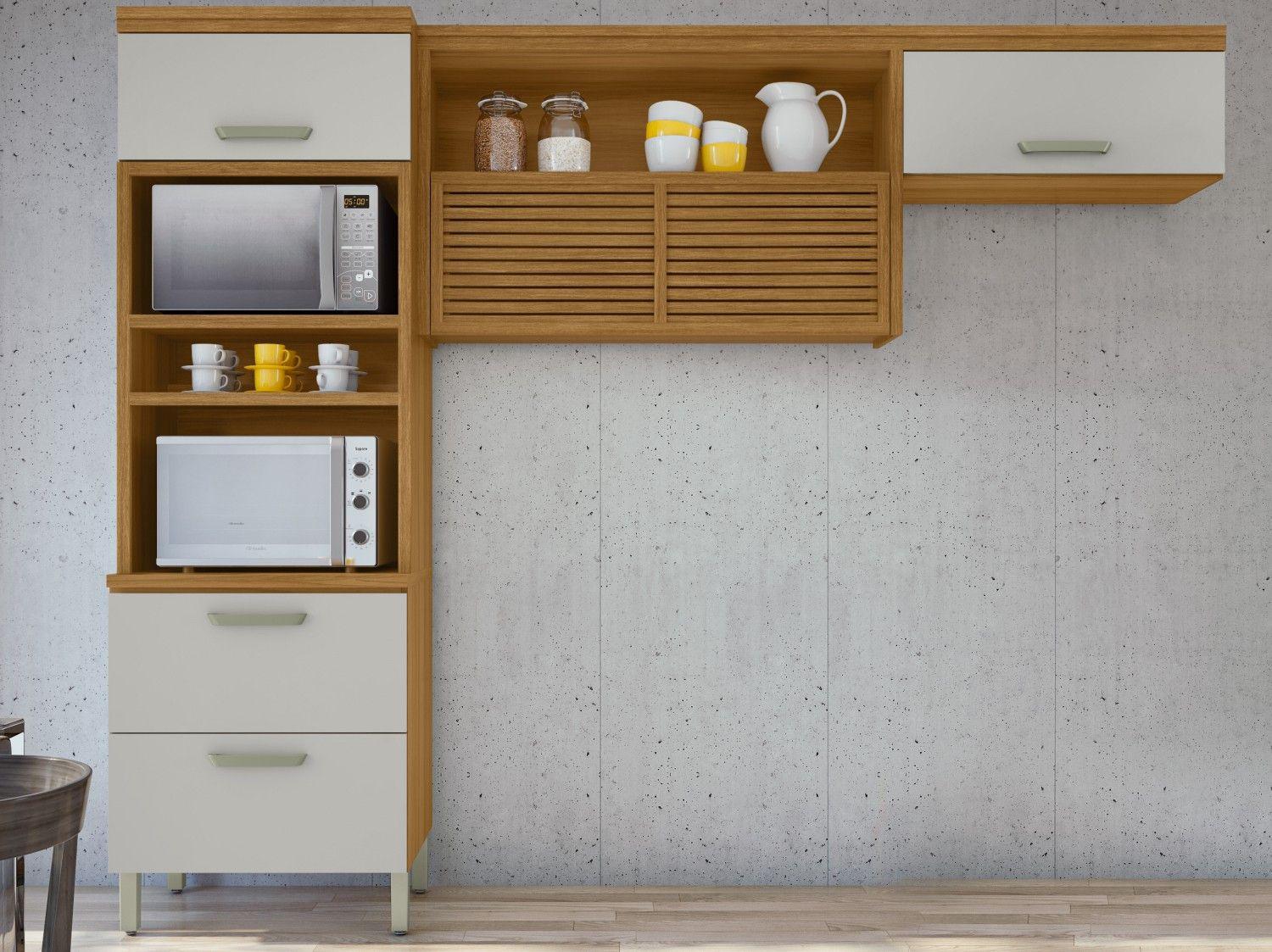 Armário de Cozinha Compacta Nesher Realeza Nicho para