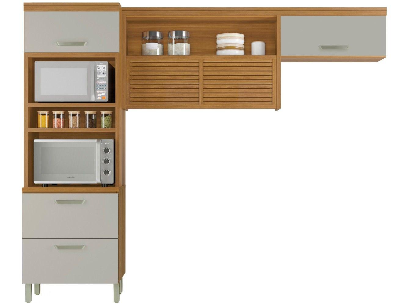 Armário de Cozinha Compacta Nesher Realeza Nicho para