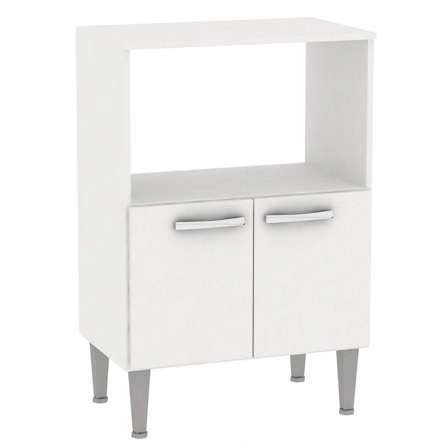 Armário Multiuso para Forno e Microondas 2 Portas Fellicci Branco