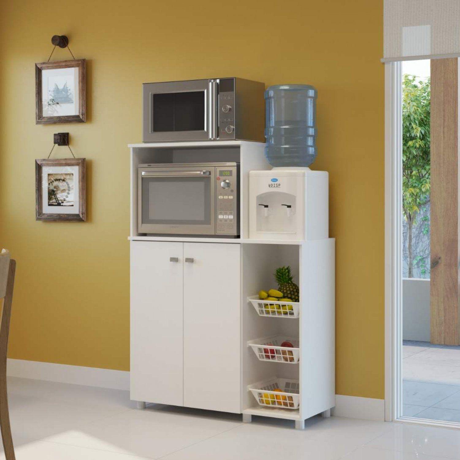 Armário Multiuso para Forno e Microondas com Fruteira Espresso Móveis