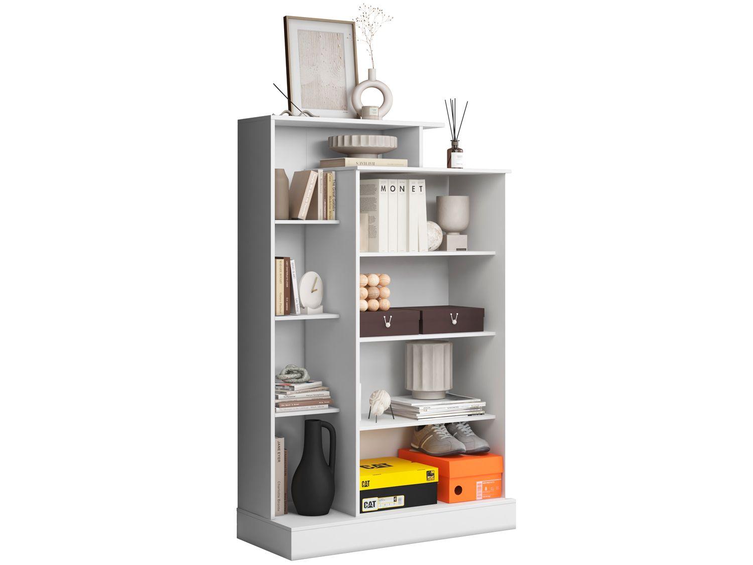 Armário Office Multiuso 2 Portas 7 Prateleiras Aramóveis Florença