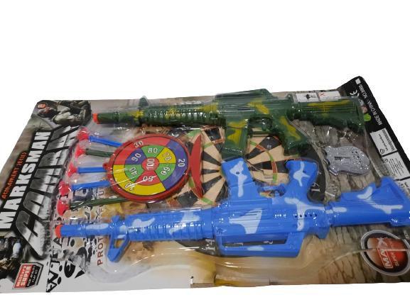 Kit 2 Arminha Policial de Brinquedo Lançador com Dardos do Tipo
