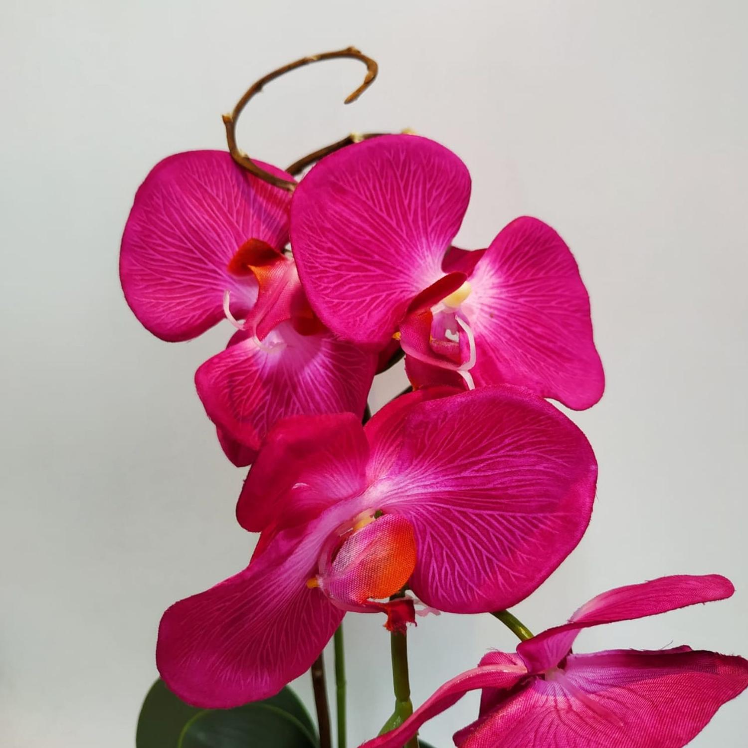 Arranjo De Mesa Orquídea Magenta Artificial Vaso Enfeite - Studio 11 Flores  - Plantas Artificiais - Magazine Luiza