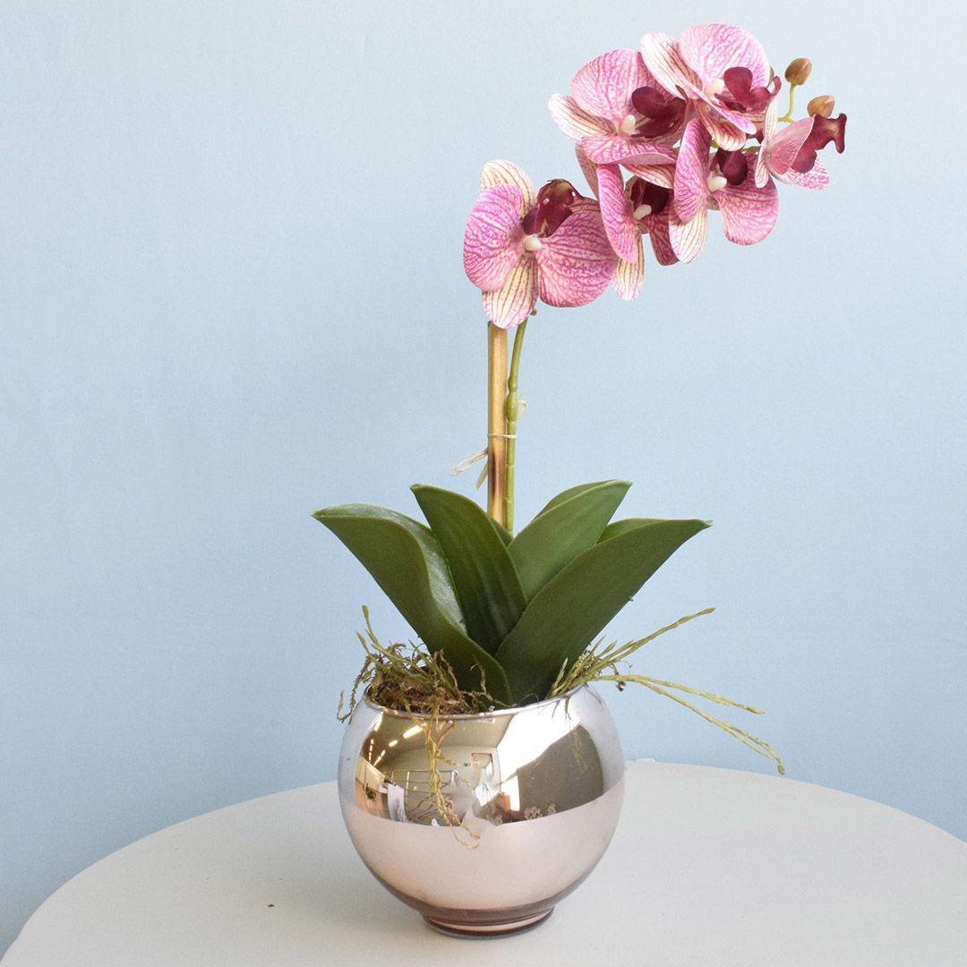 Arranjo de Orquídea Rosa Toque Real no Vaso Rose Gold para Decoração de  Banheiro e Lavabo Chique - FORMOSINHA - Plantas Artificiais - Magazine Luiza
