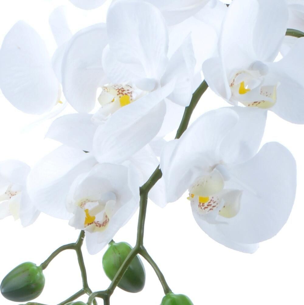 Arranjo de Orquídeas Brancas de Silicone em Vaso Nude | Magalu Empresas |  B2B e compras com CNPJ